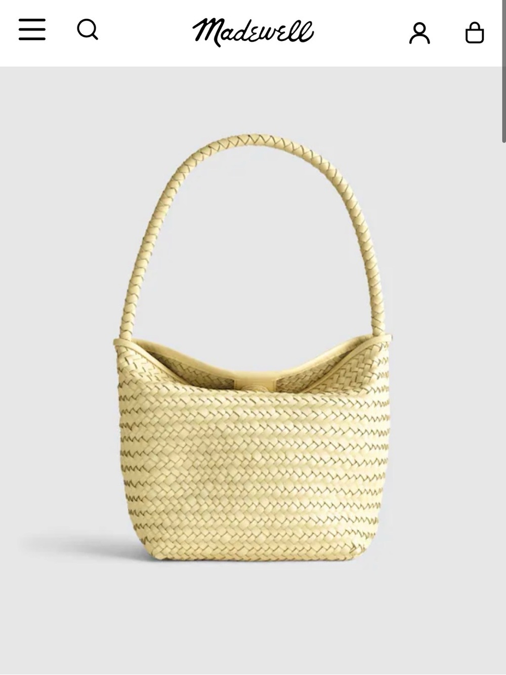 NWT Madewell The Signature Woven Shoulder Bag - Picture 4 of 4